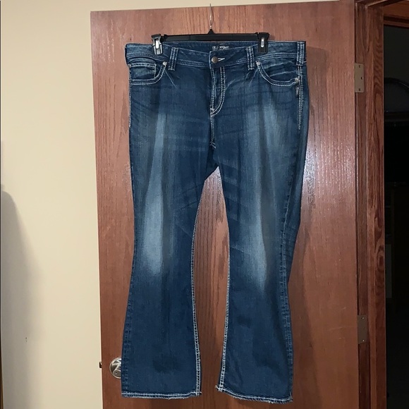 silver jeans size 22